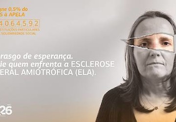 “Um rasgo de Esperança. Por ELA consigne à APELA” é o mote da campanha de consignação do IRS da Associação Portuguesa de Esclerose Lateral Amiotrófica